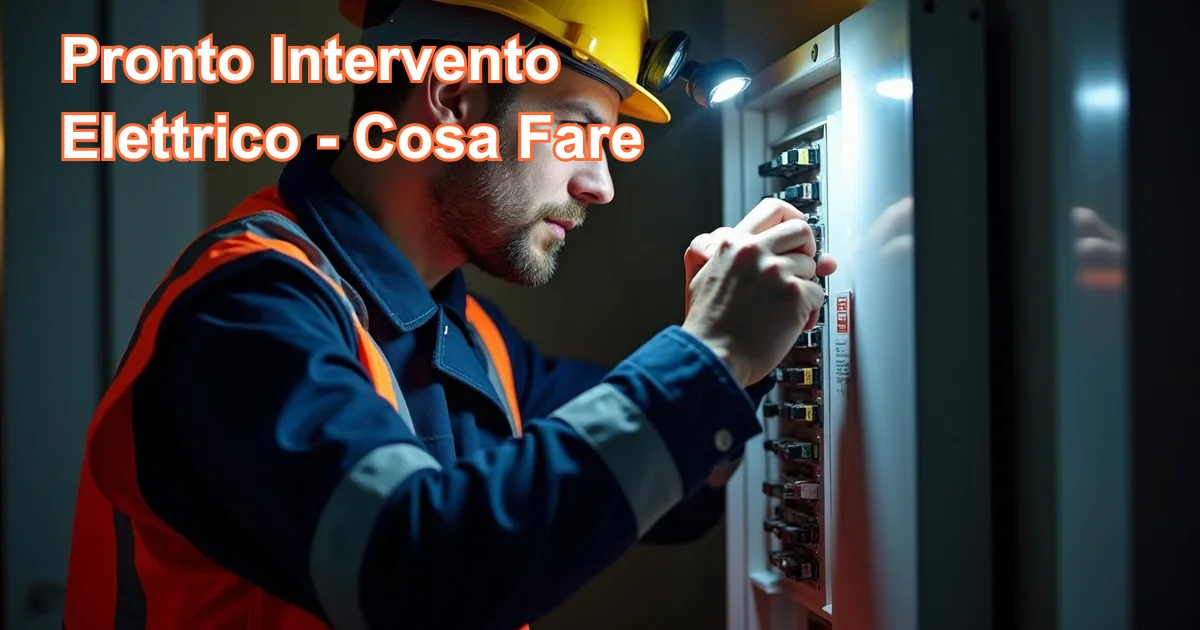 Pronto intervento elettricista Roma